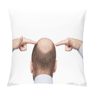 Personality  Bald Man Head Pillow Covers
