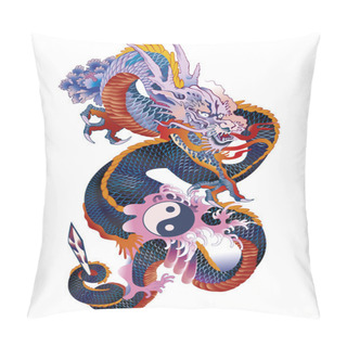 Personality  Asian Dragon Pillow Covers