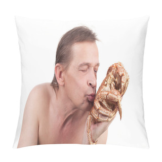 Personality  Crab And Man Pillow Covers
