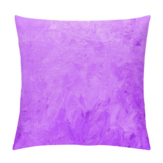 Personality  Pastel Bright Violet Colored Oil Painted Background Pillow Covers