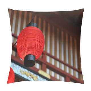 Personality  Japanese Style Red Lantern Pillow Covers