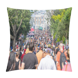 Personality  London, UK ,August 25, 2019.Caribbean Colour Comes To West London As Notting Hill Carnival Gets Into Full Swing With Hundreds Of Thousands Joining The Throng On The Capitals Streets Pillow Covers