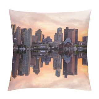 Personality  Boston Downtown Skyline Panorama  Pillow Covers