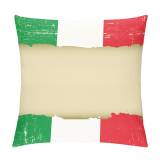 Personality  Italian Scratched Flag Pillow Covers