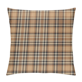 Personality  Brown Ombre Plaid Textured Seamless Pattern Suitable For Fashion Textiles And Graphics Pillow Covers