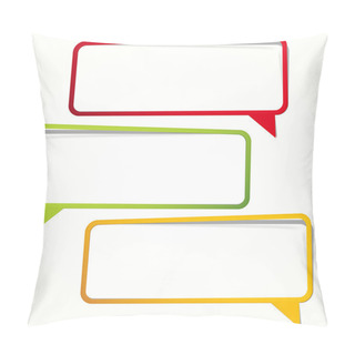 Personality  Long Sticker In The Form Of An Empty Frame For Your Text. Pillow Covers