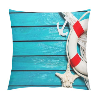 Personality  Decorative Lifebuoy And Anchor Pillow Covers