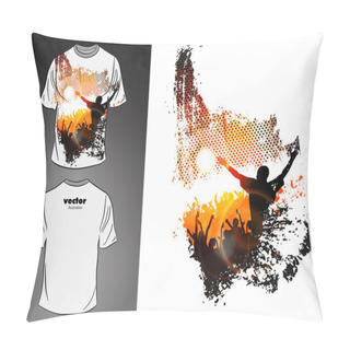 Personality  Vector. T-shirt Design Pillow Covers