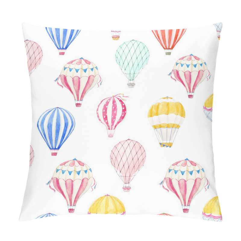 Personality  Watercolor air baloon pattern pillow covers