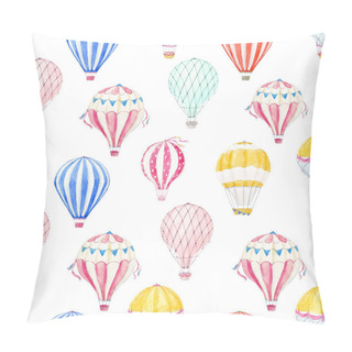 Personality Watercolor Air Baloon Pattern Pillow Covers