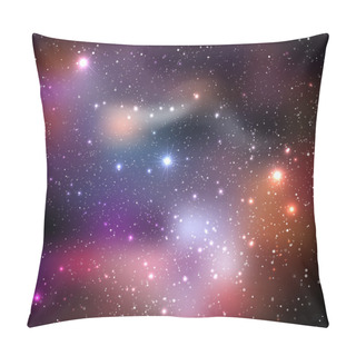 Personality  Brochure Star And Space Template Pillow Covers