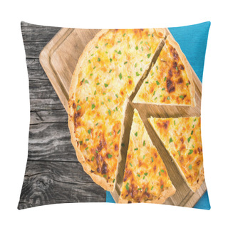 Personality  French Onion Quiche  Or Pie In A Gratin Dish Pillow Covers