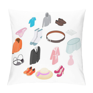 Personality  Clothes Icon Set Pillow Covers