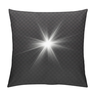 Personality  Bright White Stars. Pillow Covers