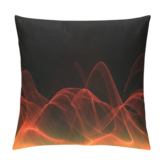 Personality   Abstract Fractal Wavy  Background - Fractal Art Pillow Covers
