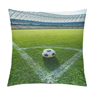 Personality  Soccer Ball On Grass Pillow Covers