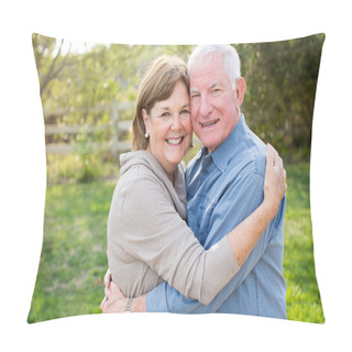 Personality  Mature Senior Couple Pillow Covers