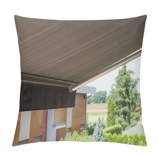 Personality  Sunprotecting Awning From Fabric Material, Residential House. Pillow Covers