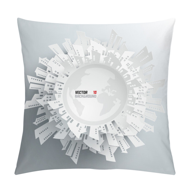 Personality  Abstract 3D Paper Globe pillow covers