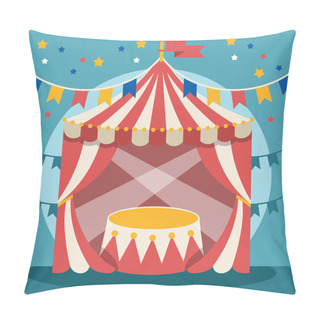 Personality  Vector Flat Circus Illustration Pillow Covers