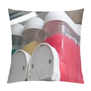 Personality  Strawberry Lemon And Mint Of Italian Granita Selling In The Street Pillow Covers