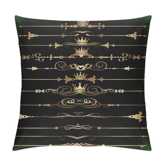 Personality  Vector Set. Vintage Elements For Your Design. Pillow Covers