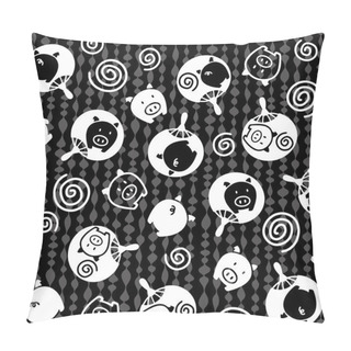 Personality  Japanese Fan Pattern Pillow Covers