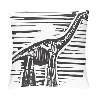 Personality  Apatosaurus Fossil Pillow Covers