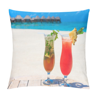Personality  Exotic Tropical Cocktails Pillow Covers