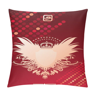 Personality  Glittering Background And Coat Of Arms Pillow Covers