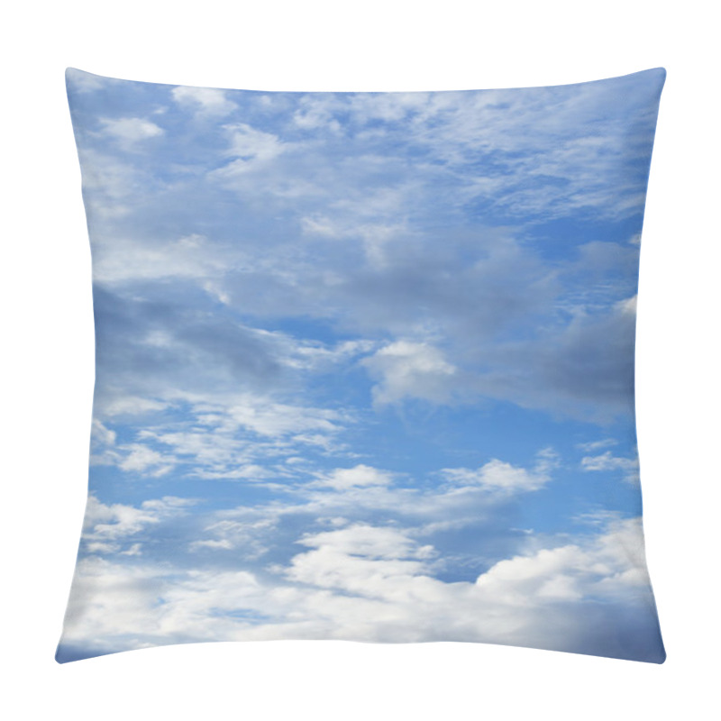 Personality  white cloudy and blue sky for weather background pillow covers