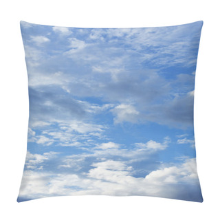 Personality  White Cloudy And Blue Sky For Weather Background Pillow Covers