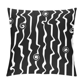 Personality  Seamless Decorative Vector Background With Abstract Geometric Pattern Pillow Covers