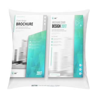 Personality  Brochures Design Template For Annual Report Pillow Covers