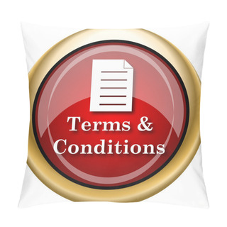 Personality  Terms And Conditions Icon Pillow Covers