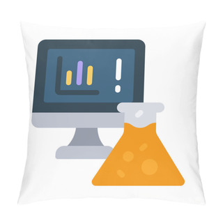 Personality  Actuarial Science Web Icon Vector Illustration Pillow Covers