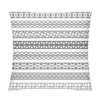 Personality  Vector Set Of Monochrome Dividers Pillow Covers