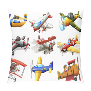Personality  A Group Of Planes Pillow Covers