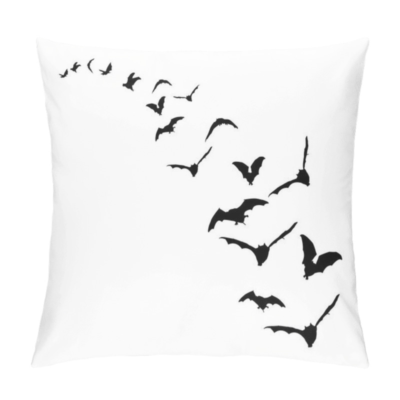 Personality  Flying bats on white backgrond pillow covers