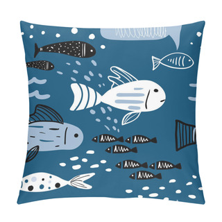Personality  Sea Creations Seamless Pattern Pillow Covers
