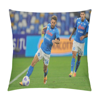 Personality  Dries Mertens Player Of Napoli, During The SerieA Football Championship Match Between Napoli Vs Sassuolo Final Result 0-2, Match Played At The San Paolo Stadium In Naples. Italy, 01 November, 2020.  Pillow Covers
