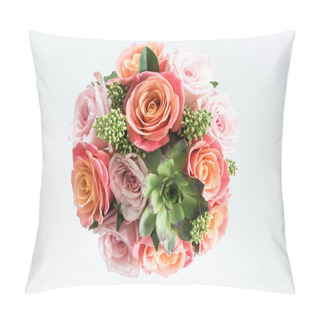 Personality  Beautiful Bouquet Of Roses Pillow Covers