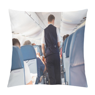 Personality  Steward On The Airplane. Pillow Covers