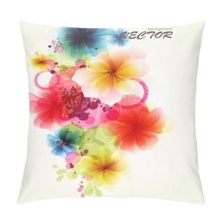 Personality  Abstraction Floral Background Pillow Covers