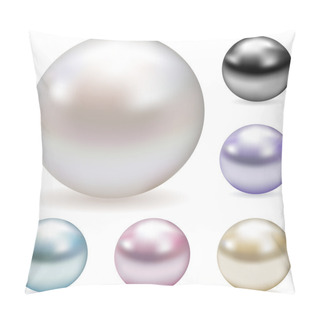 Personality  Vector Collection Of Color Pearls Pillow Covers