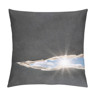 Personality  Sun And Blue Sky In Hole Pillow Covers