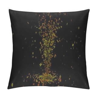 Personality  Colorful Autumn Leaves Are Falling And Swirl Pillow Covers