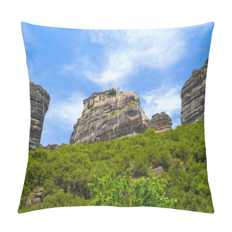 Personality  Greece, Meteora Pillow Covers