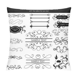 Personality  Calligraphic Vintage Set Pillow Covers