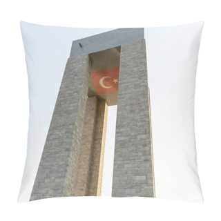 Personality  Canakkale Martyrs' Memorial Against To Dardanelles Strait. Turkish Soldiers Who Participated At The Battle Of Gallipoli, Which Took Place From April 1915 To December 1915 During The First World War. Pillow Covers